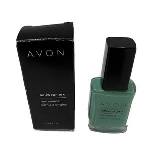 Avon Nailwear Pro Nail Enamel Nail Polish Jade Green New In Box